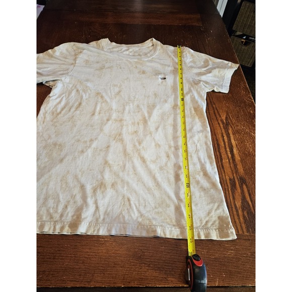 The North Face‎ Men's Lg Short Sleeve Brown Tie Dye Box Logo Crew T-Shirt (A379) - Picture 5 of 6